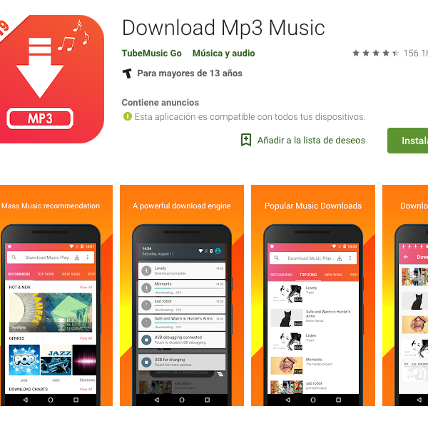 La mejor aplicación para descargar música gratis en formato mp3